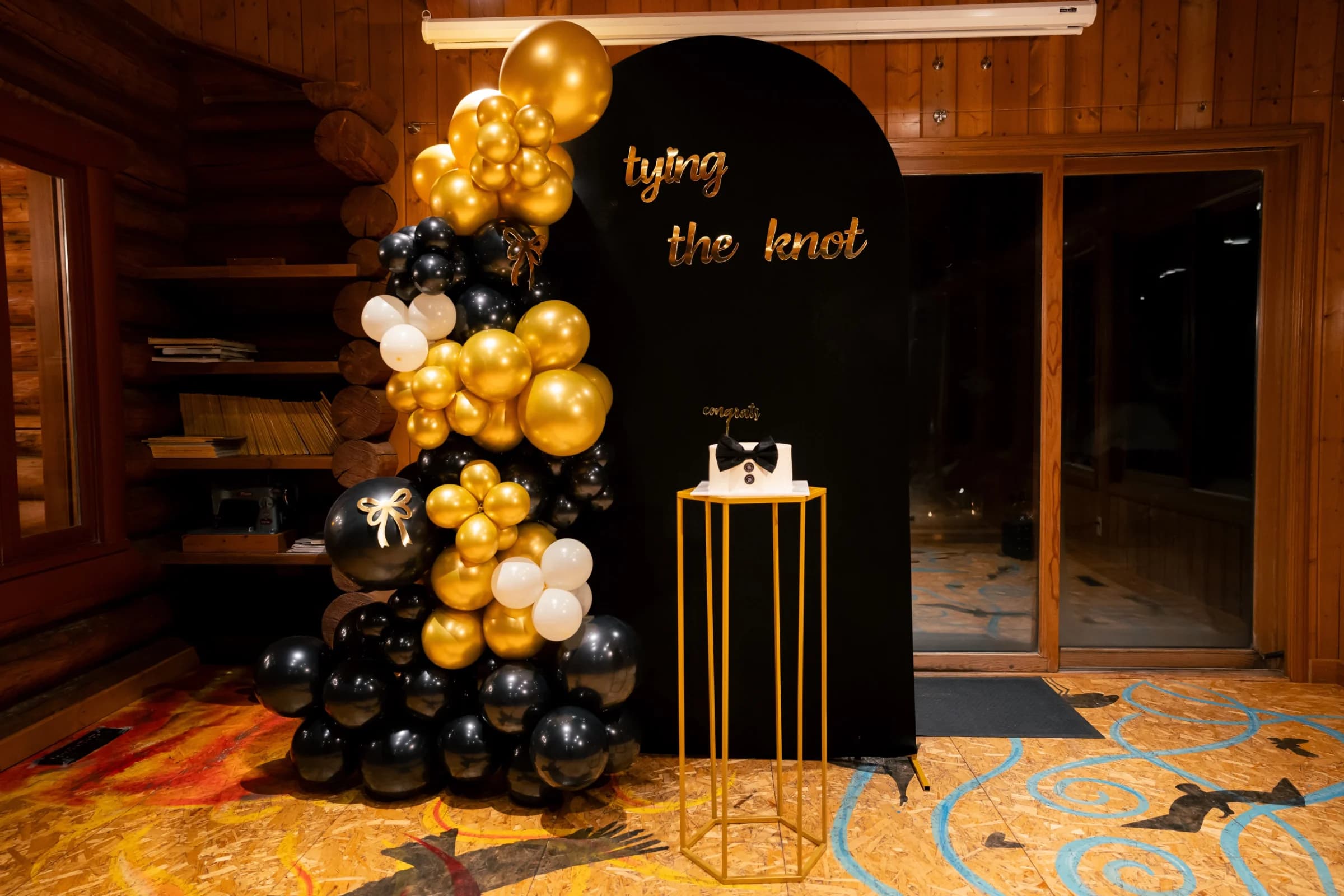 Balloon décor from Bachelorette